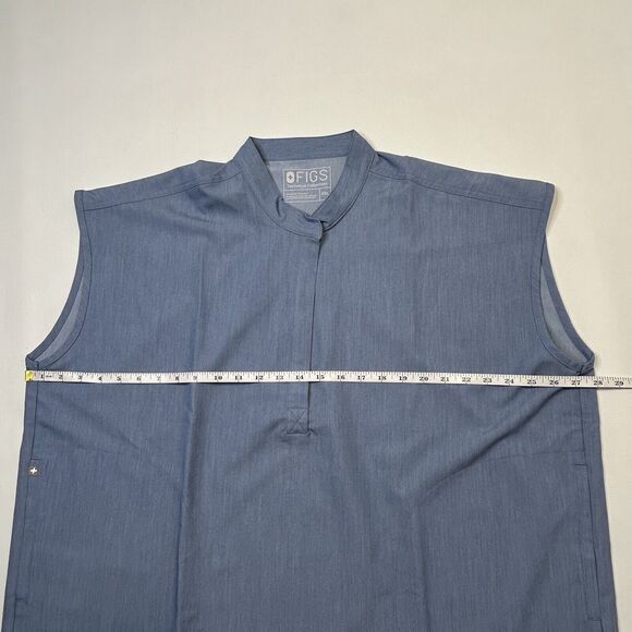 Figs Rafaela Scrub Shirt Top Womens Size XXL 2XL Blue Modern PO 1299 NEW - Picture 8 of 11